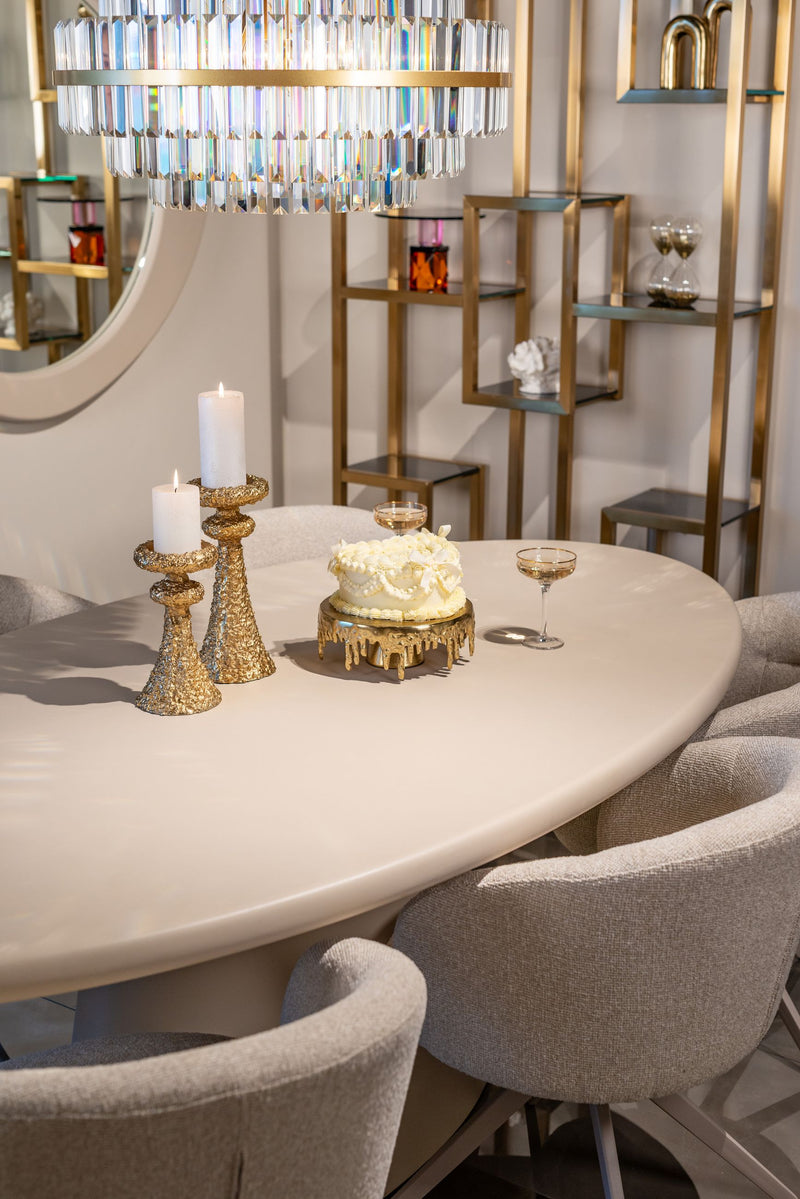 Pendelleuchte Desire Richmond Brushed Gold mit Kristallbesatz