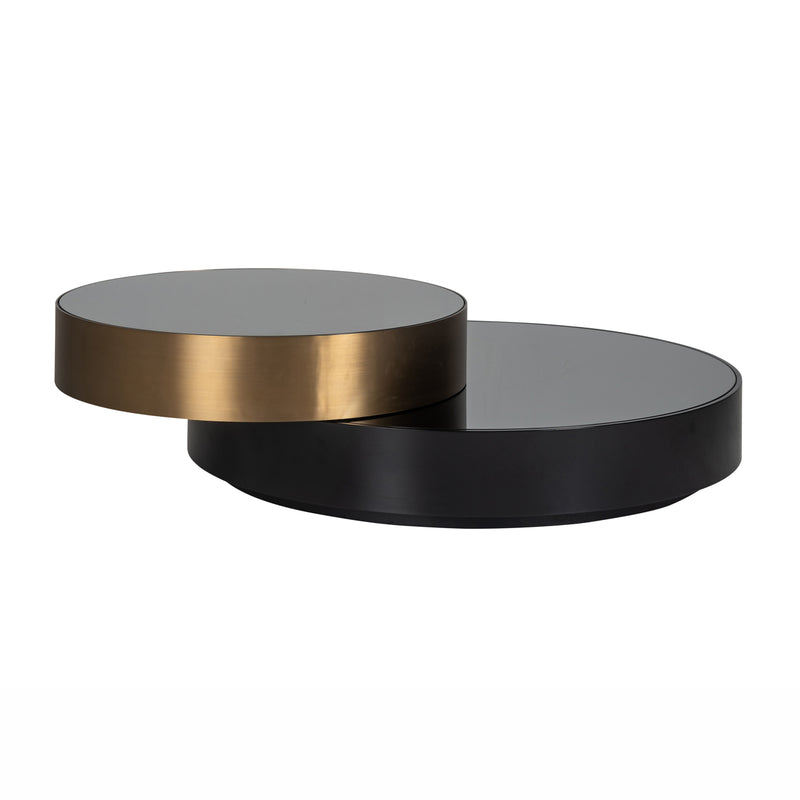 Couchtisch Alexander Jones black/gold mit Drehmechanismus