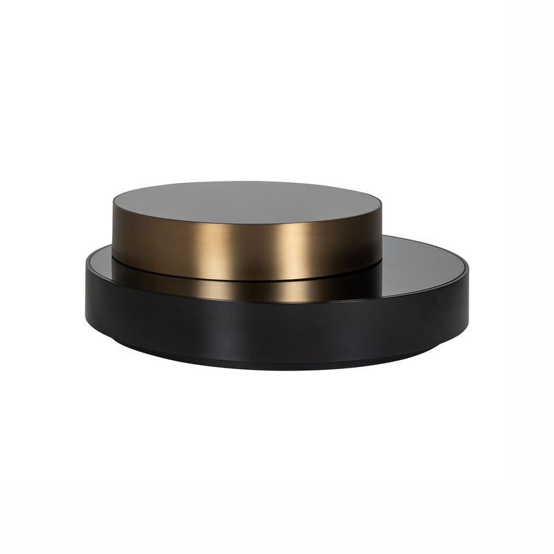 Couchtisch Alexander Jones black/gold mit Drehmechanismus