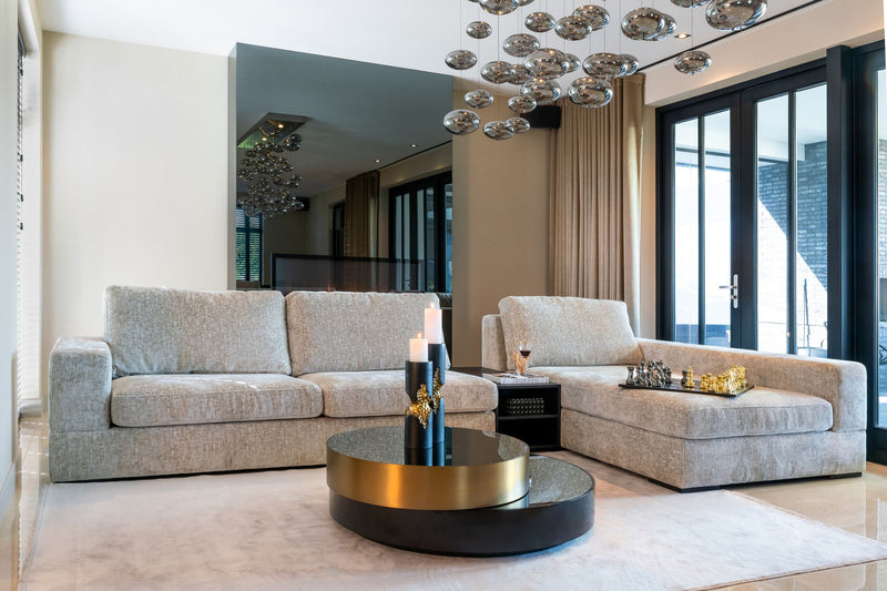 Couchtisch Alexander Jones black/gold mit Drehmechanismus