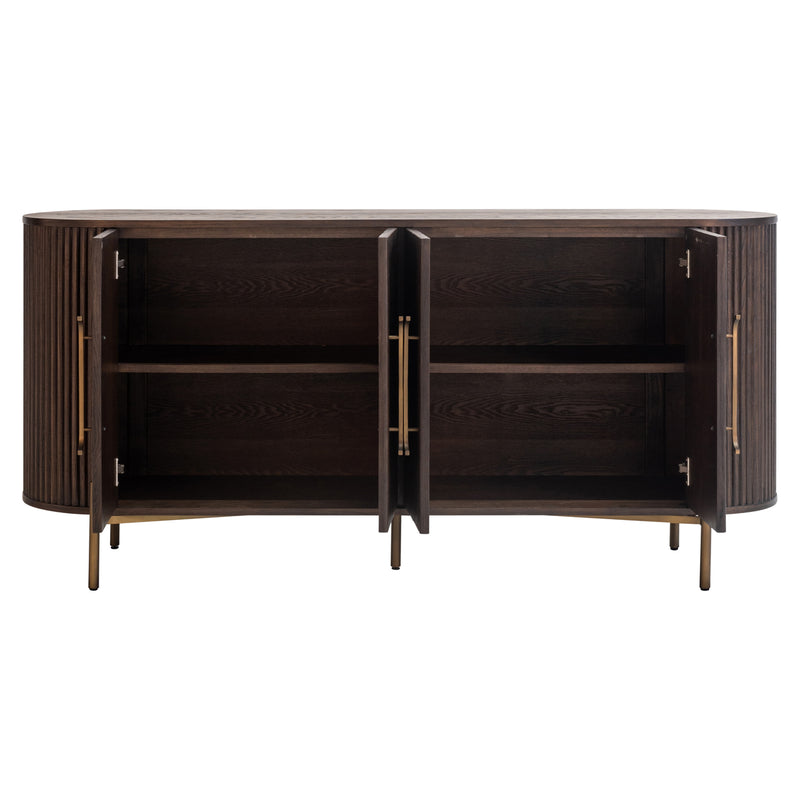 Sideboard Luxor Eiche braun mit 4 Türen & Softclose Richmond
