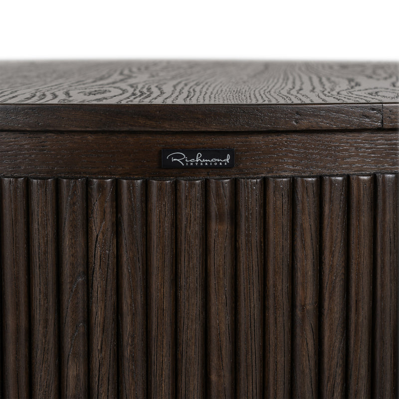 Couchtisch Luxor Ø95 cm braun – Eiche & Eisen, Richmond Design
