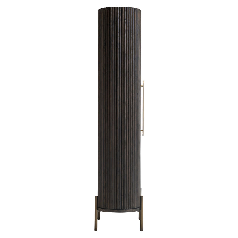 Richmond Schrank Luxor Eiche braun mit Softclose-Tür & Golddetails