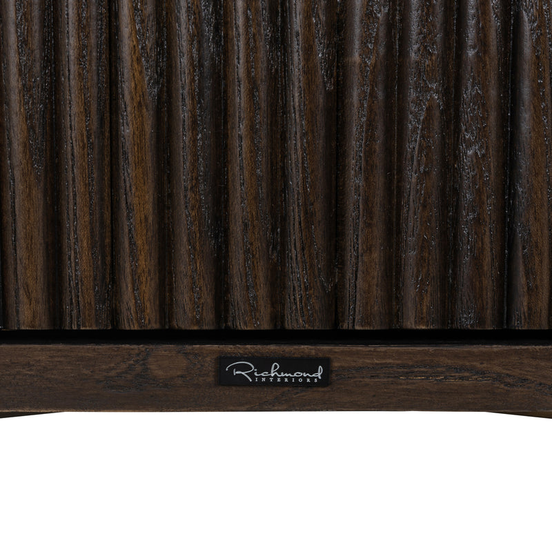 Richmond Schrank Luxor Eiche braun mit Softclose-Tür & Golddetails