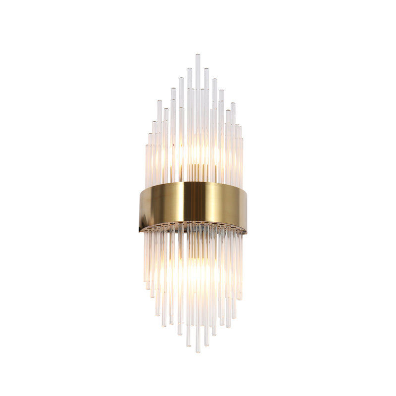 Wandlampe Penelope Gold – Art-déco-Design mit E14-Fassung, dimmbar
