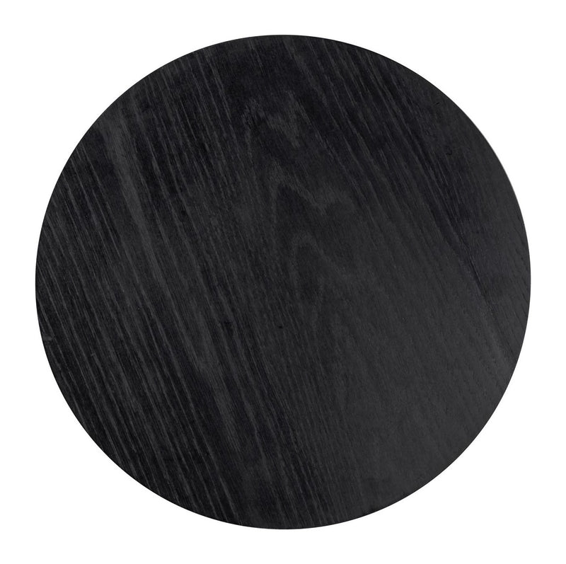 Beistelltisch Jazz black – industrialer Look mit Eichenfurnier-Platte