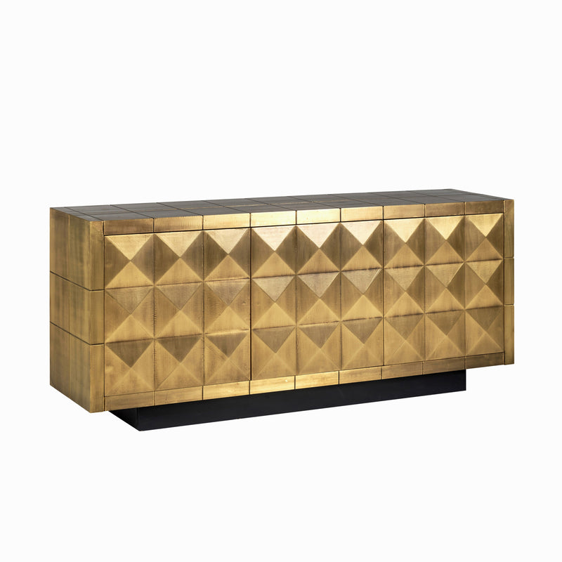 Richmond Sideboard Collada Brushed Gold, 180 cm, Metall & Holz