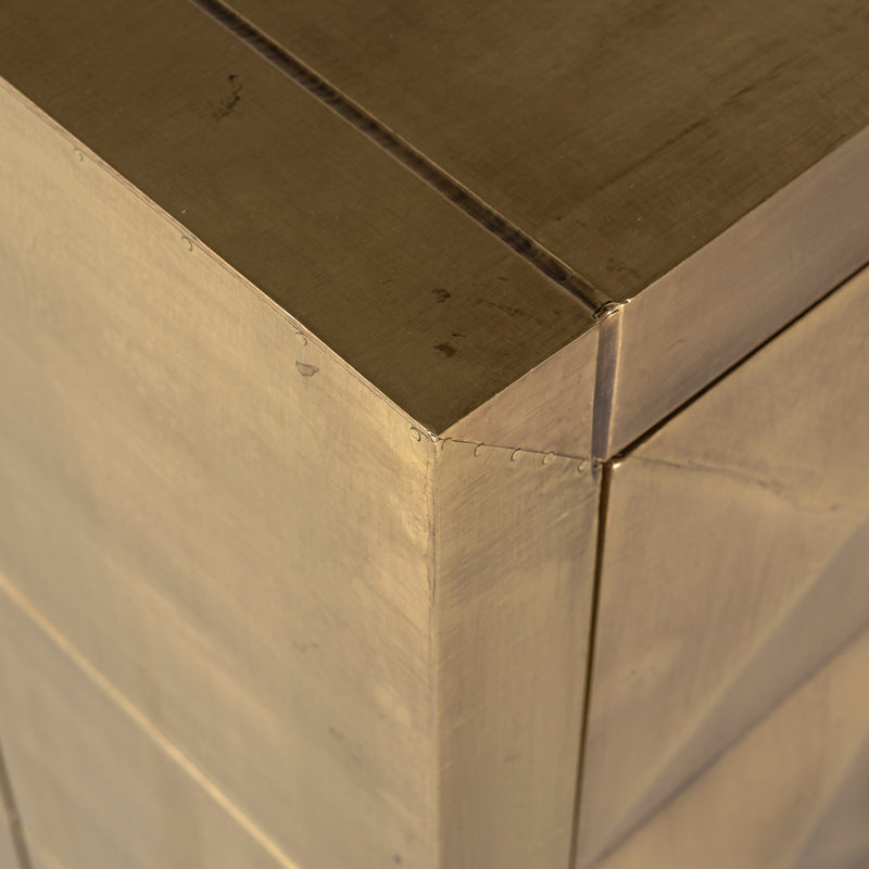 Richmond Sideboard Collada Brushed Gold, 180 cm, Metall & Holz