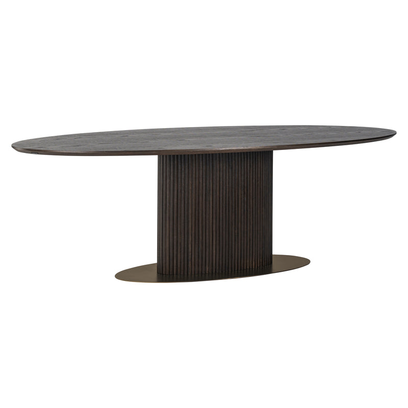 Richmond Esstisch Luxor 300 cm oval, Eiche massiv, braun