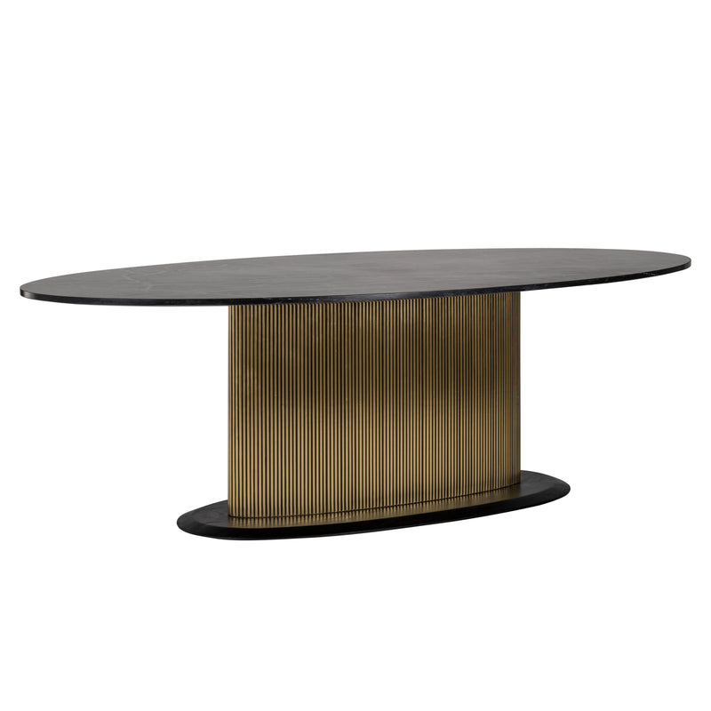 Esstisch Ironville gold oval 235 cm – Richmond Marmor-Design