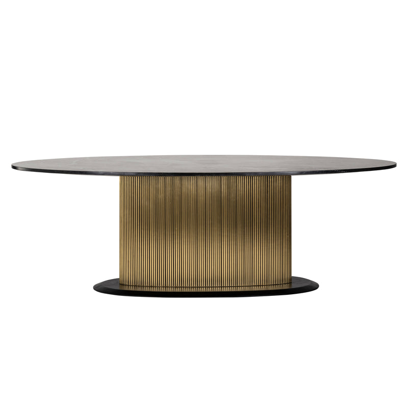 Esstisch Ironville gold oval 235 cm – Richmond Marmor-Design