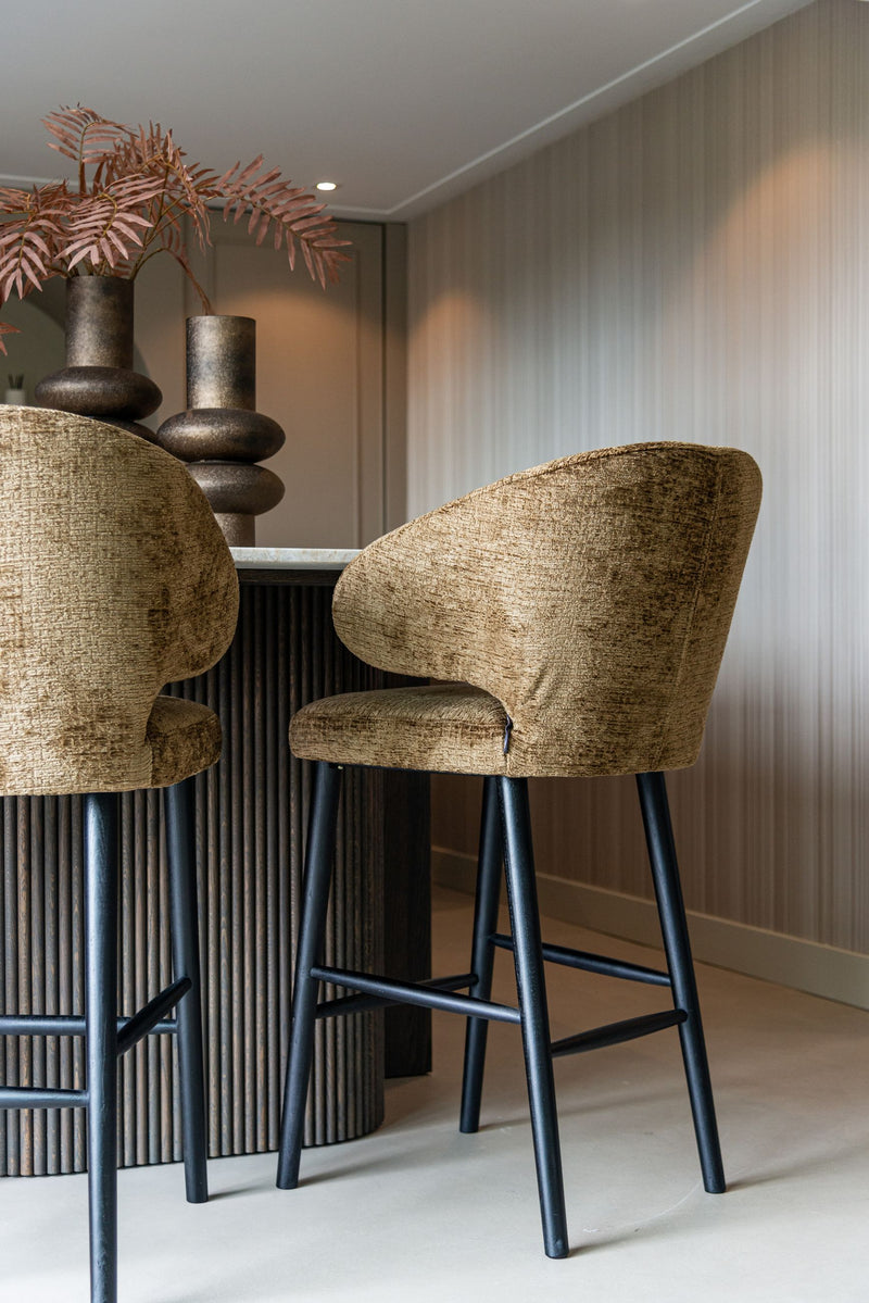 Barhocker Indigo customized – individuell wählbarer Stoffbezug