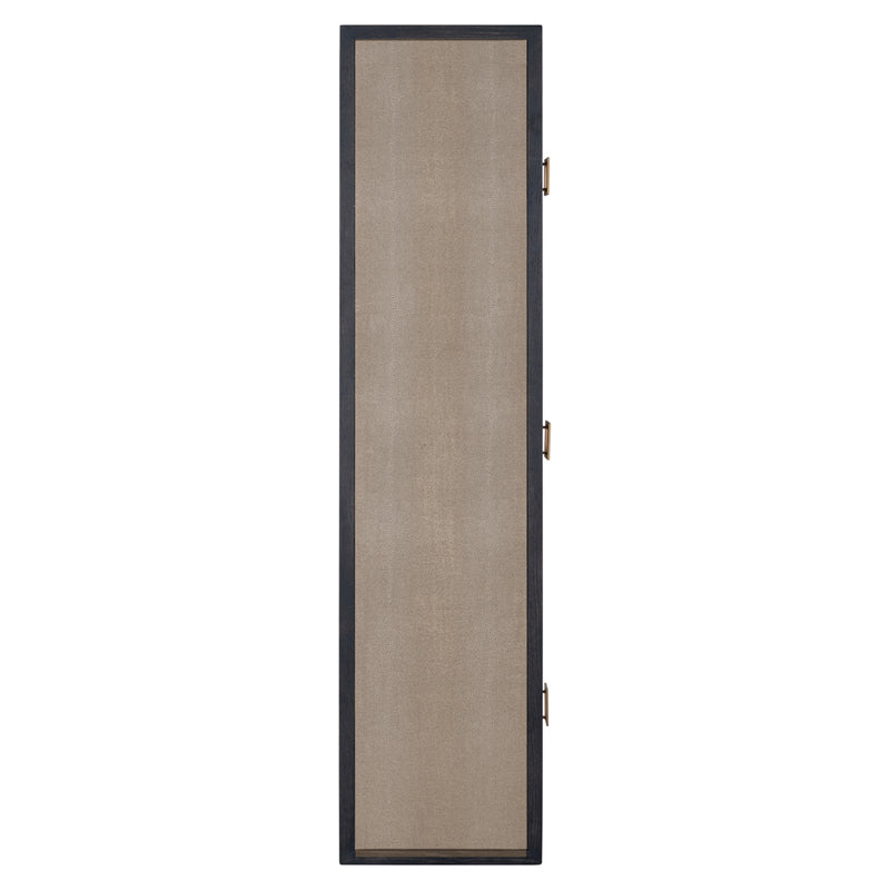 Konsole Bloomville Brass Shagreen aus Eiche mit PU-Leder von Richmond