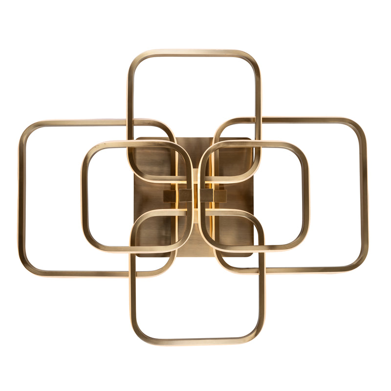Deckenleuchte Cailey Brushed Gold, dimmbar, Ø 69 cm, Aluminium