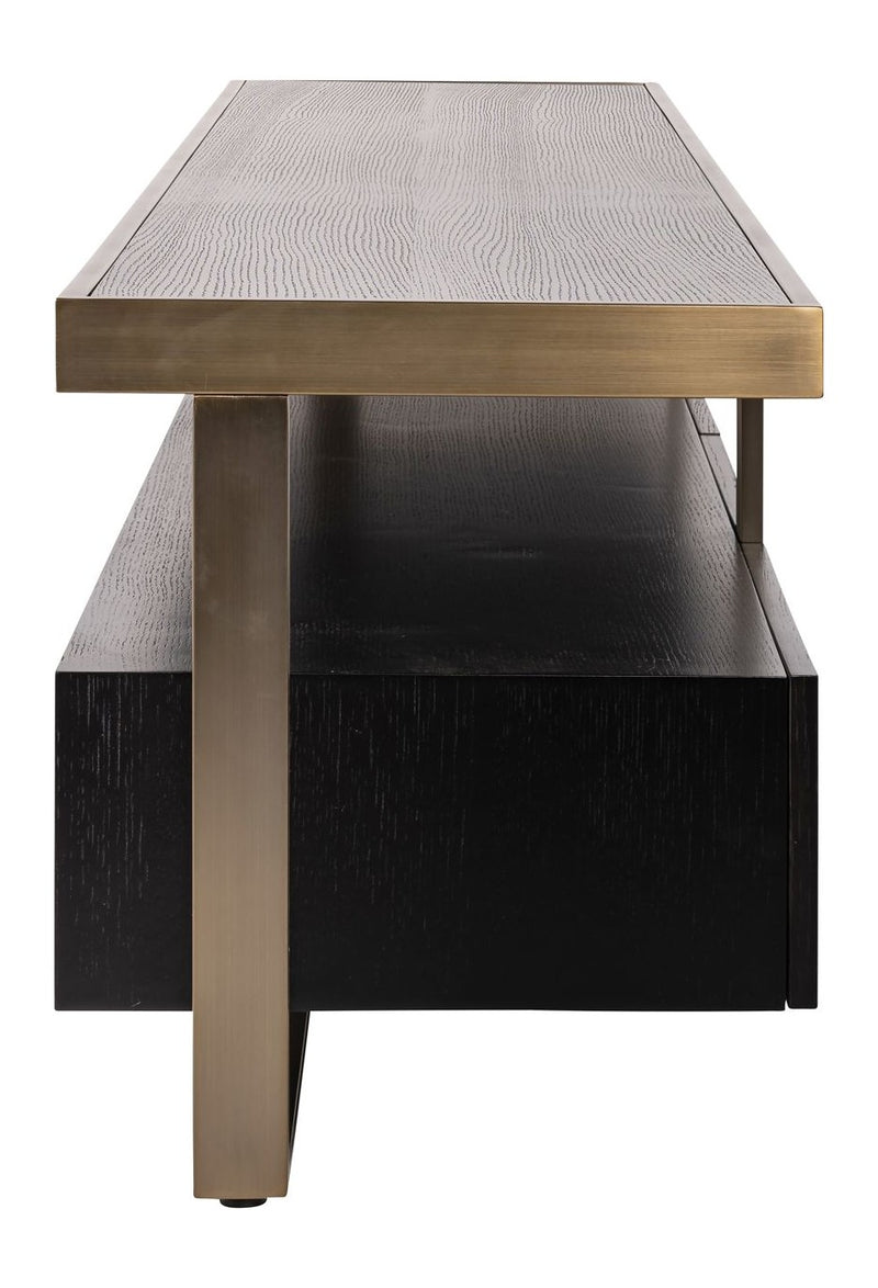 TV-Schrank Diddley Alexander Jones charcoal mit Goldakzenten