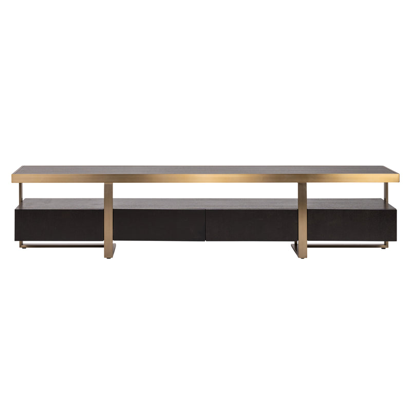 TV-Schrank Diddley Alexander Jones charcoal mit Goldakzenten