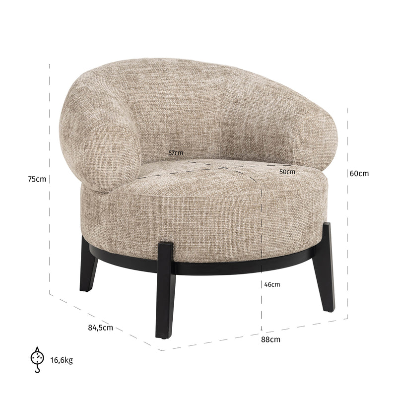 Lounge Stuhl Montana Desert Renegade mit massivem Eschegestell