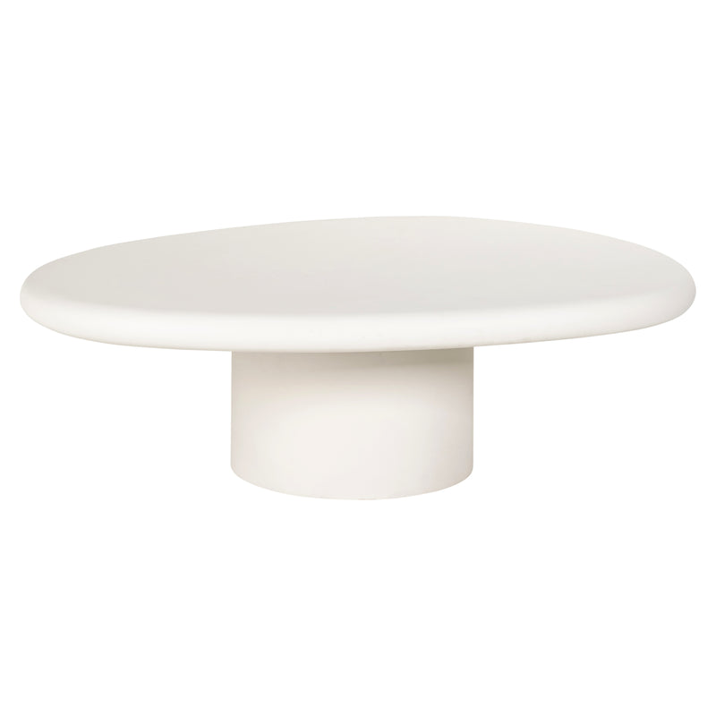 Couchtisch Bloomstone White 110x90 cm mit Plaster-Finish