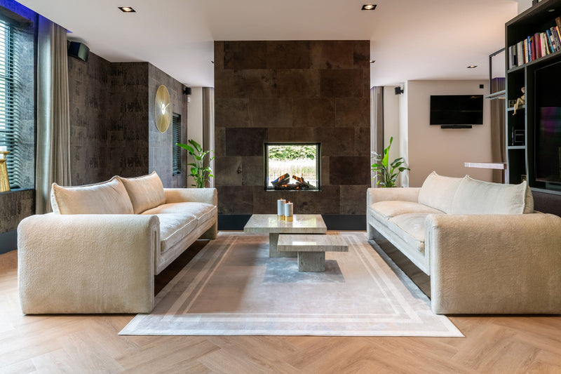 Couchtisch La Cantera 2er-Set, Travertin beige, 80x80 cm