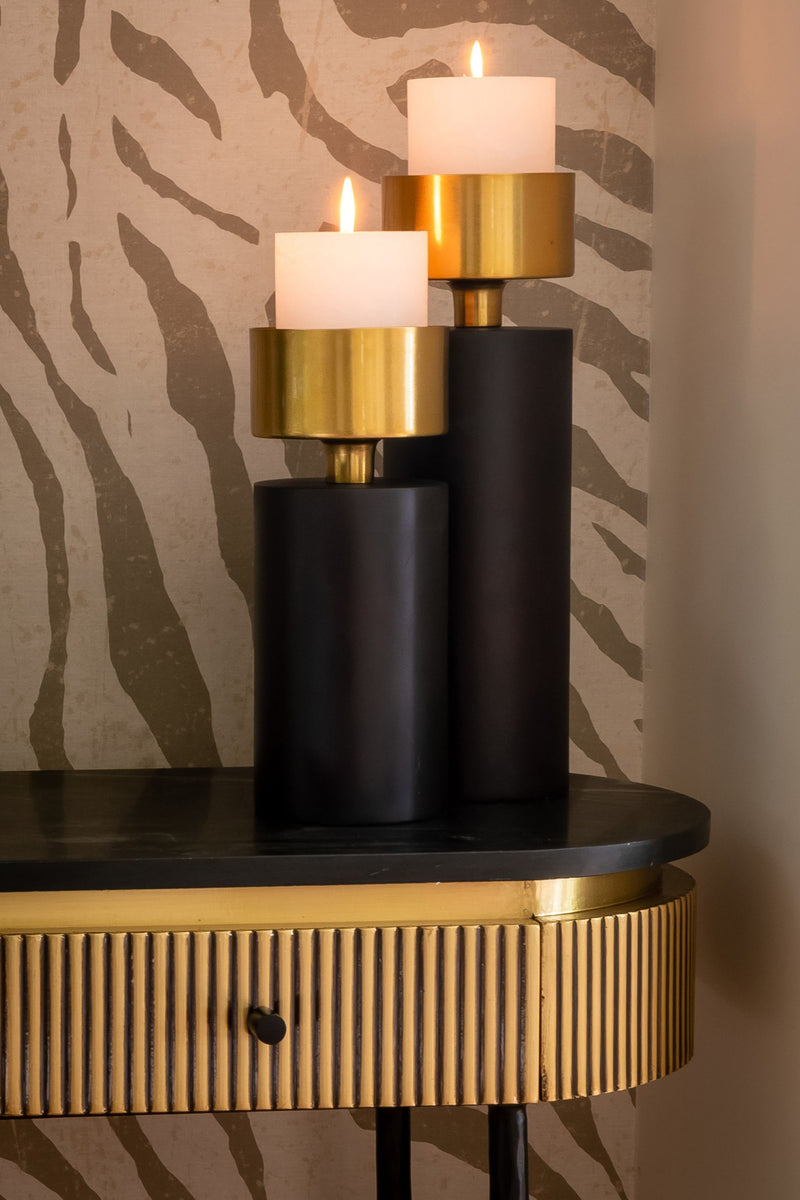 Sideboard Ironville Gold mit Marmorplatte – Eisen & Messing
