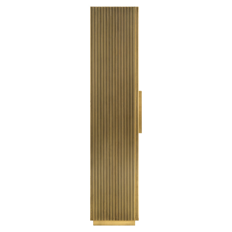 Schrank Ironville gold, 191 cm, Eisen mit Messingverkleidung