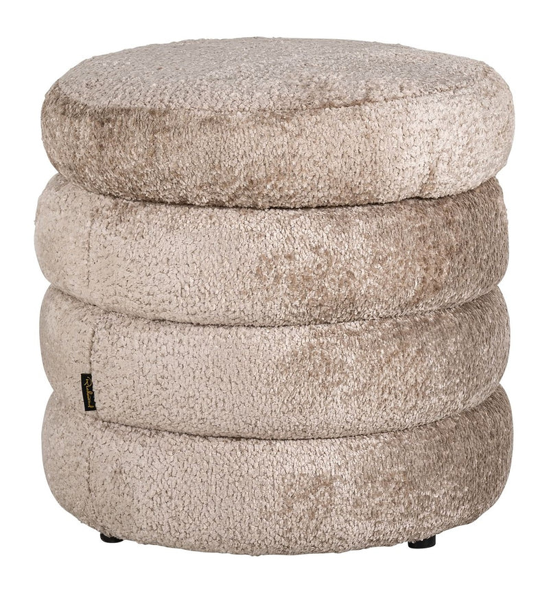 Richmond Hocker Adele Sheep Natural – Fußbank mit Fell-Optik