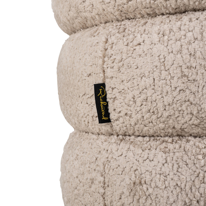 Richmond Hocker Adele Sheep Natural – Fußbank mit Fell-Optik