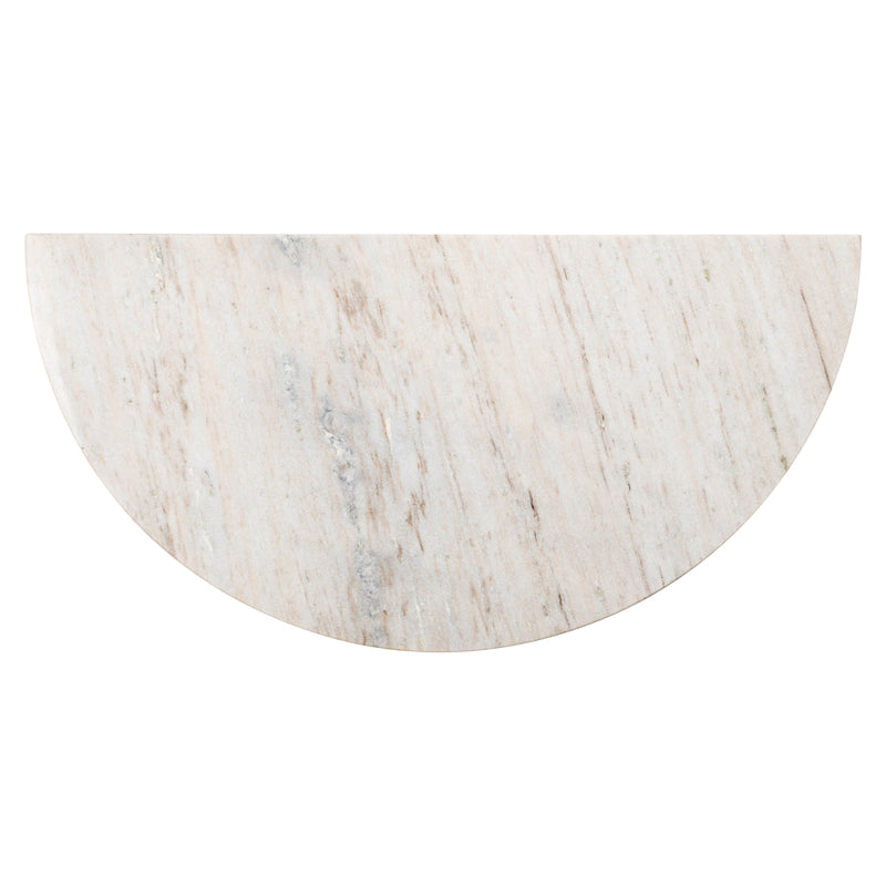 Konsole Mayfield brown - Marmorplatte & Mangoholz, 90x45x80 cm