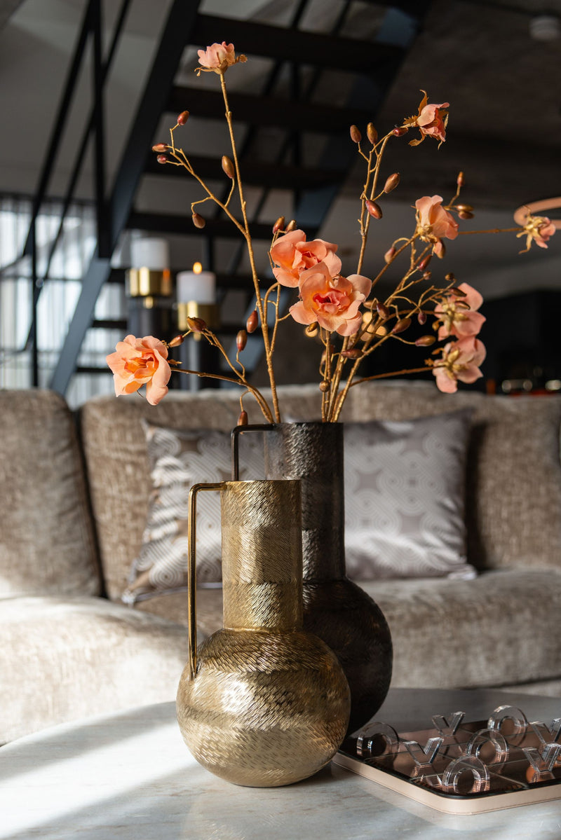Couchtisch Mayfield rund 90 cm, Mangoholz & Marmor – Richmond