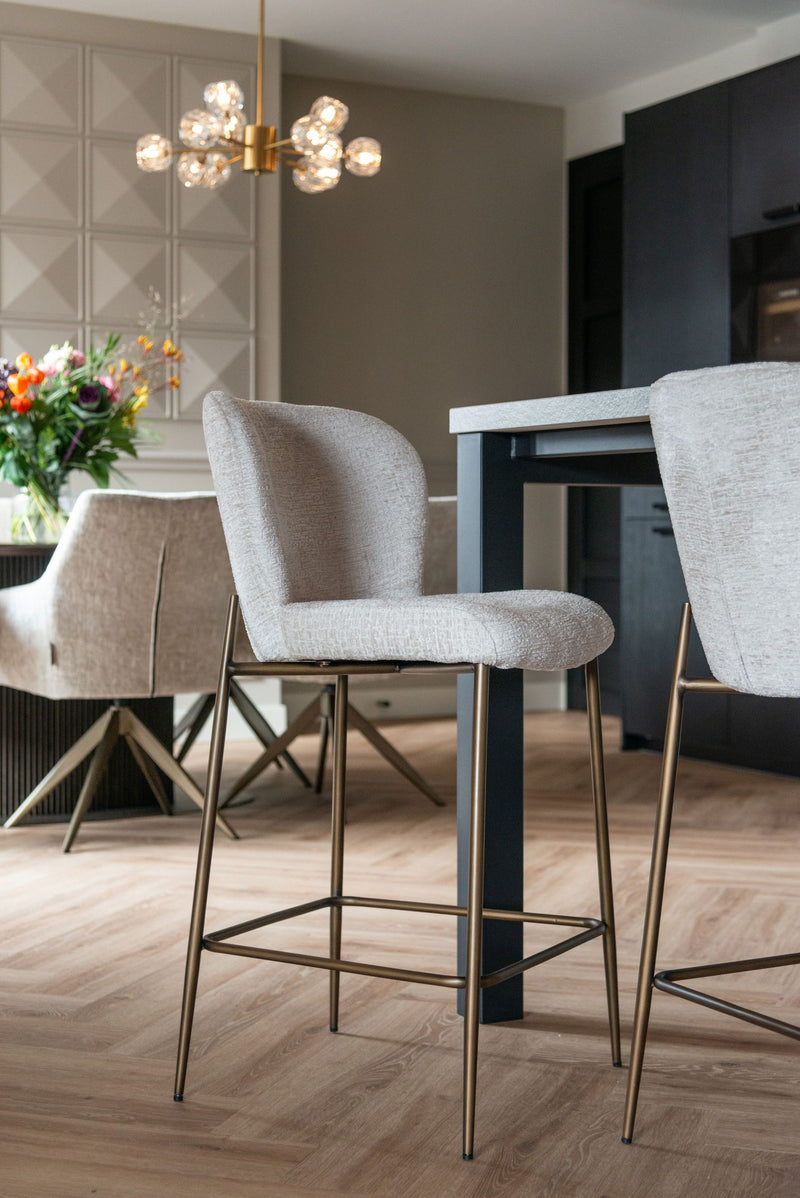 Barhocker Darby Cream Fusion, gepolstert, für Küche & Theke