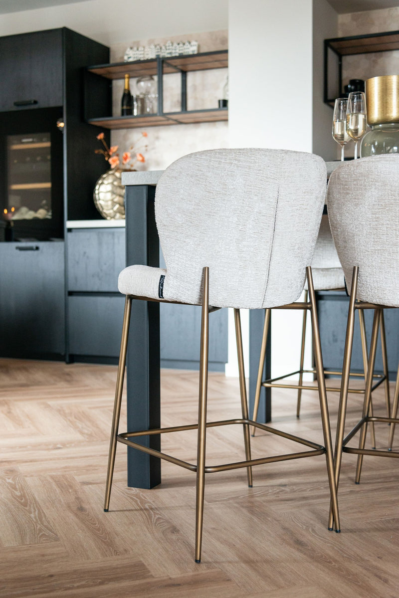 Barhocker Darby Cream Fusion, gepolstert, für Küche & Theke