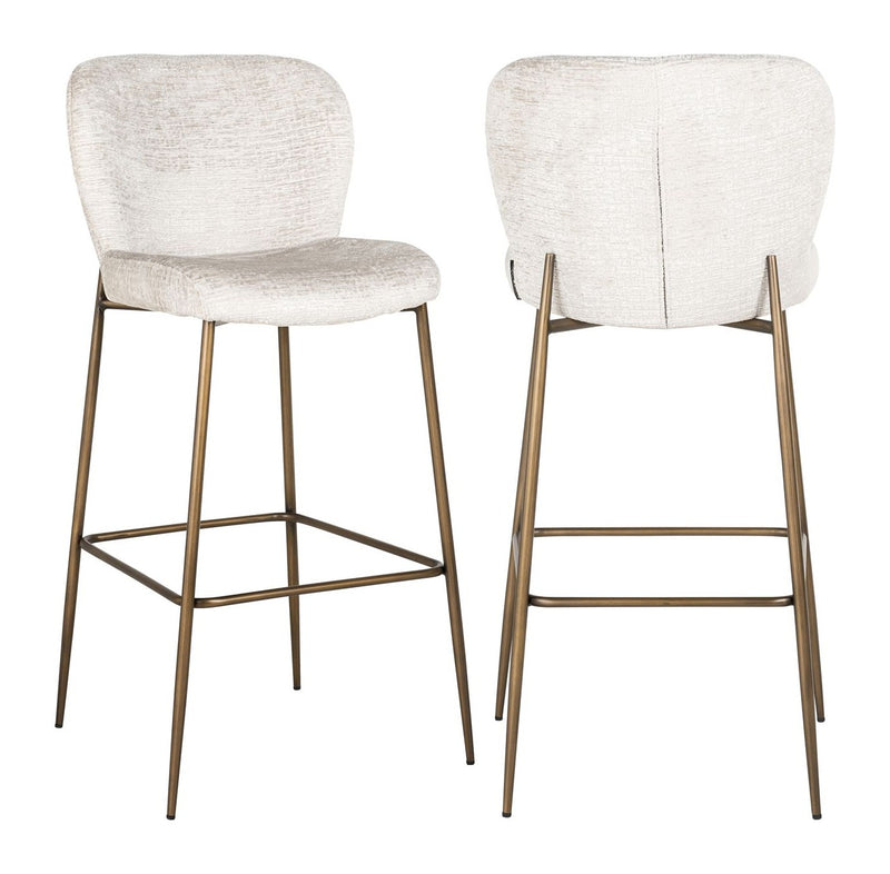 Barhocker Darby Cream Fusion – gepolstert mit Metallgestell