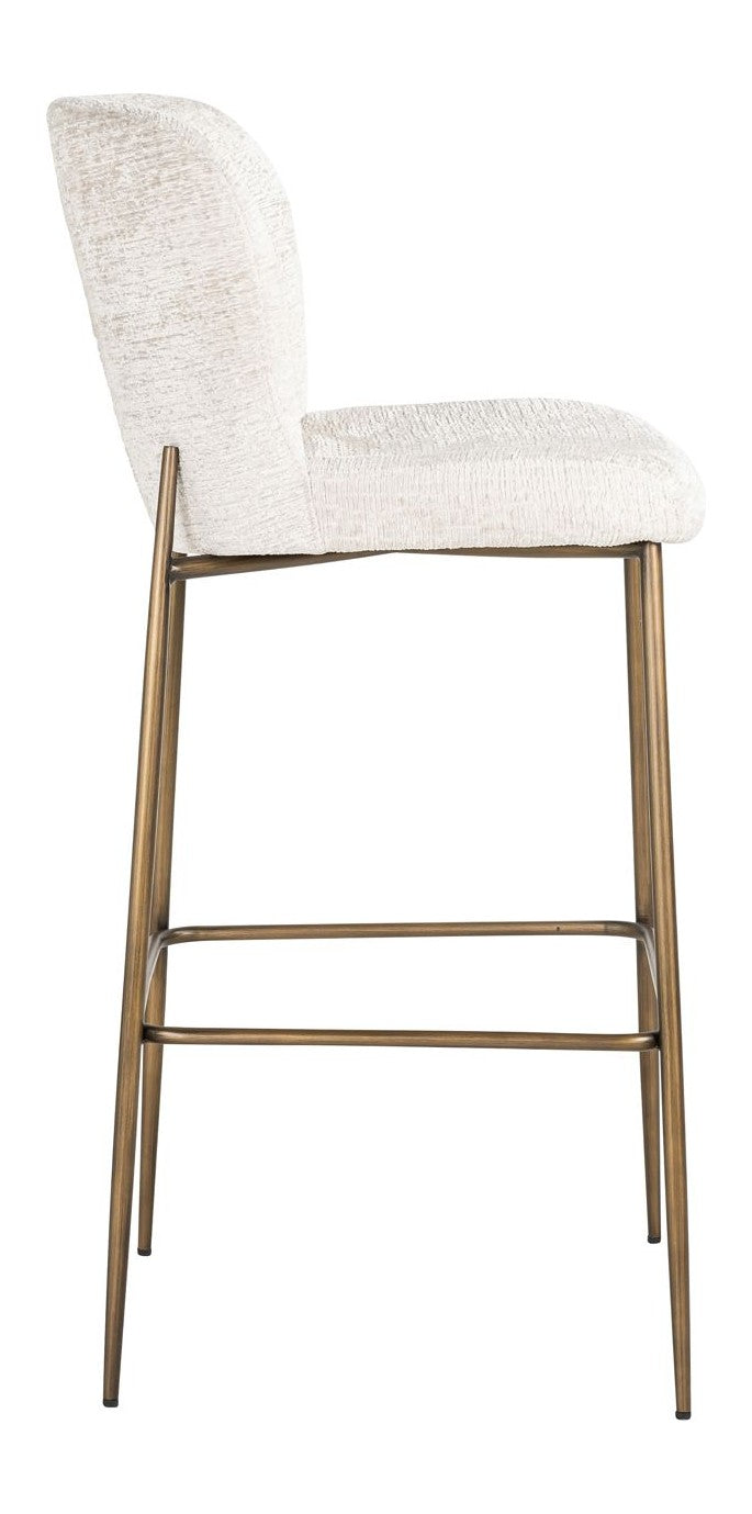 Barhocker Darby Cream Fusion – gepolstert mit Metallgestell