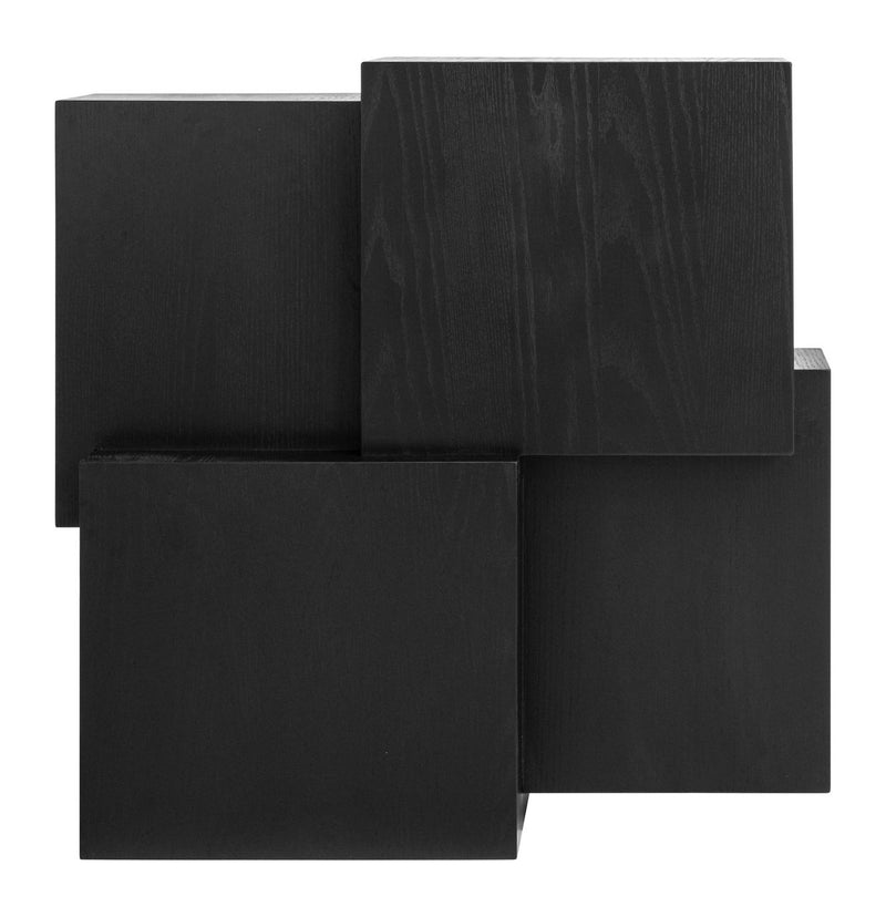 Couchtisch Lennox Dark Coffee – massives Eichenholz, 100x100 cm