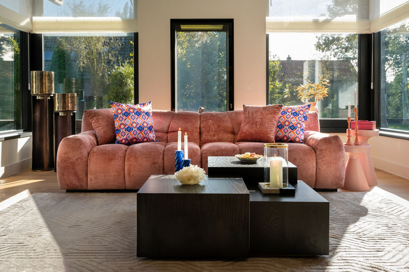 Couchtisch Lennox Dark Coffee – massives Eichenholz, 100x100 cm