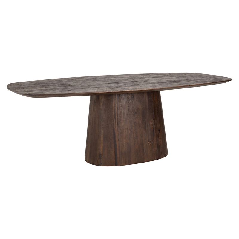 Esstisch Alix oval 230 cm, Mangoholz dark brown, dänisch