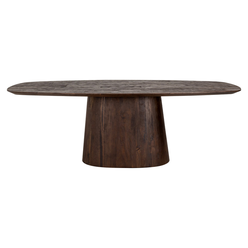 Esstisch Alix oval 230 cm, Mangoholz dark brown, dänisch