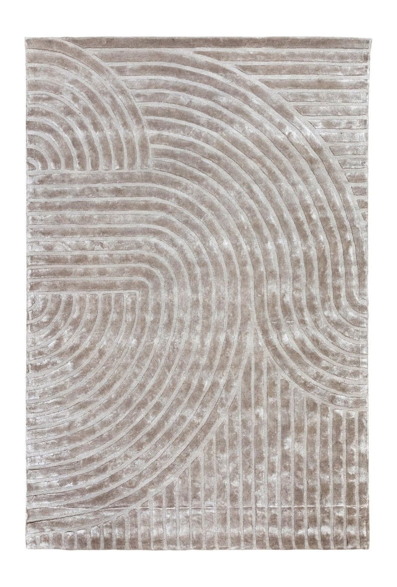 Teppich Lexy 200x300 cm natural – Flachgewebe aus Viskose & Baumwolle