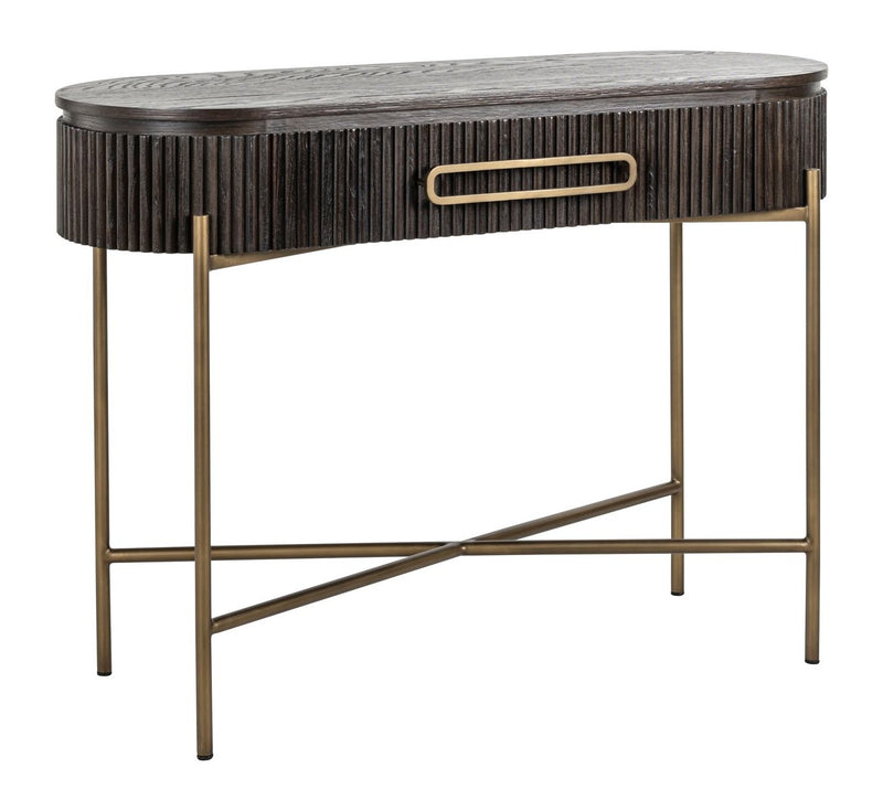 Richmond Konsole Luxor braun mit Schublade – Eichenfurnier, 110 cm
