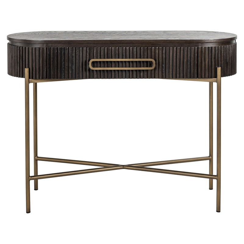 Richmond Konsole Luxor braun mit Schublade – Eichenfurnier, 110 cm