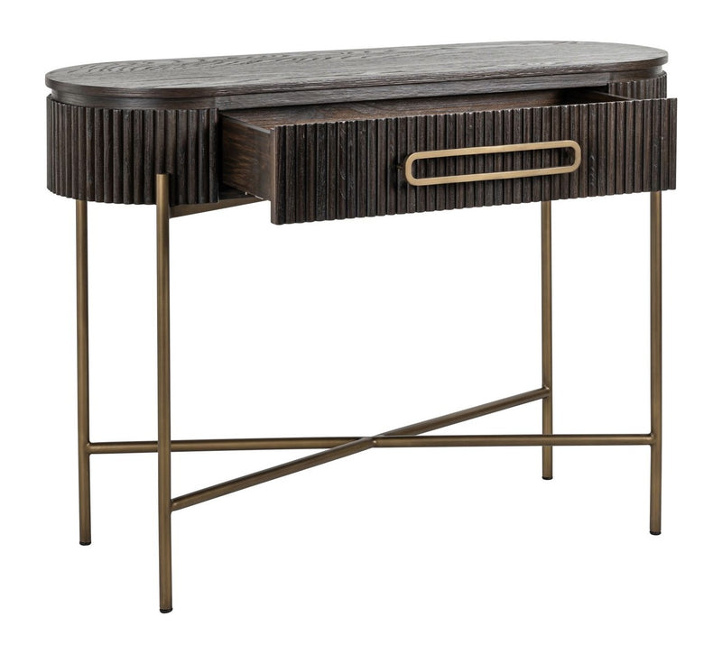 Richmond Konsole Luxor braun mit Schublade – Eichenfurnier, 110 cm