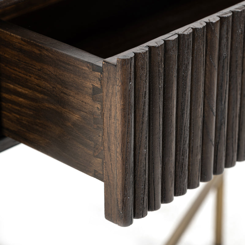 Richmond Konsole Luxor braun mit Schublade – Eichenfurnier, 110 cm
