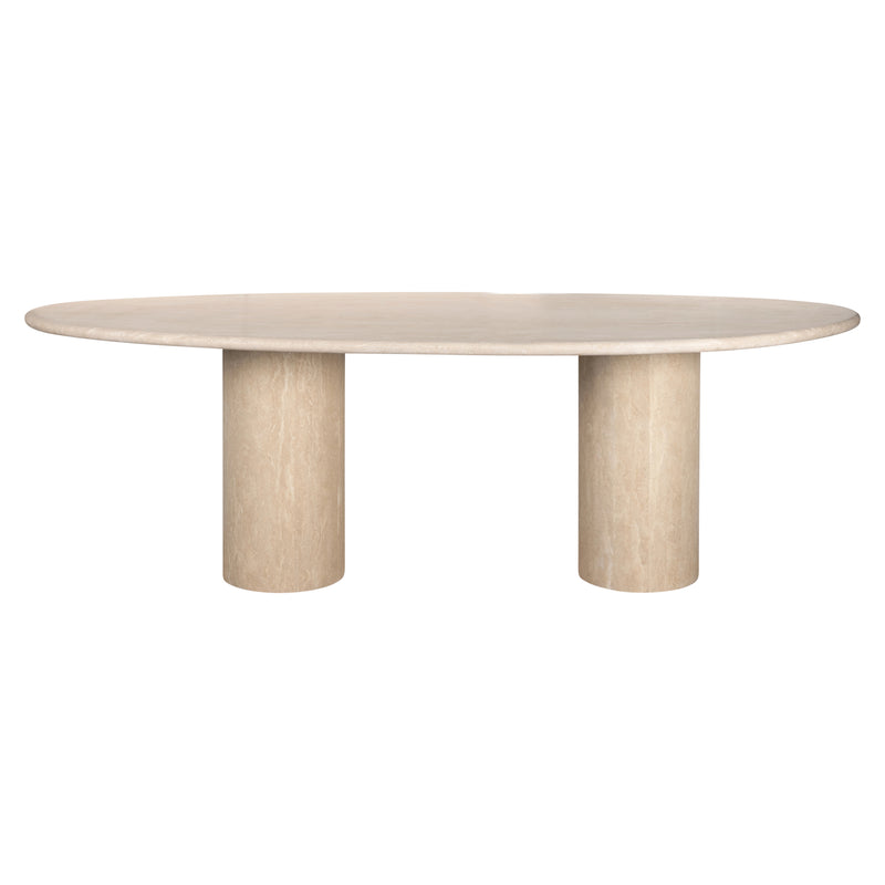 Esstisch Alexander Jones Renaissance in Beige mit Travertin, 240 cm