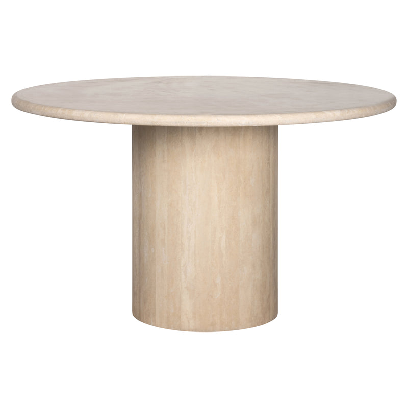 Esstisch Alexander Jones Renaissance, rund 130 cm, Travertin beige