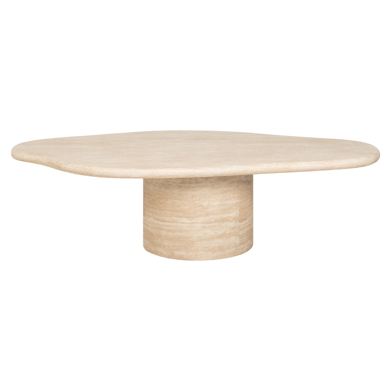 Richmond Couchtisch Fictus 130 cm Beige Faux-Travertin-Optik