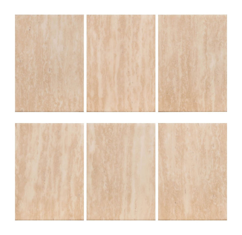 Richmond Couchtisch Fictus 130 cm Beige Faux-Travertin-Optik