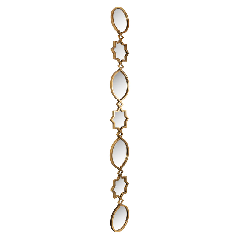 Spiegel Babice gold – schmaler Wandspiegel im edlen Rahmen, 227,5 cm