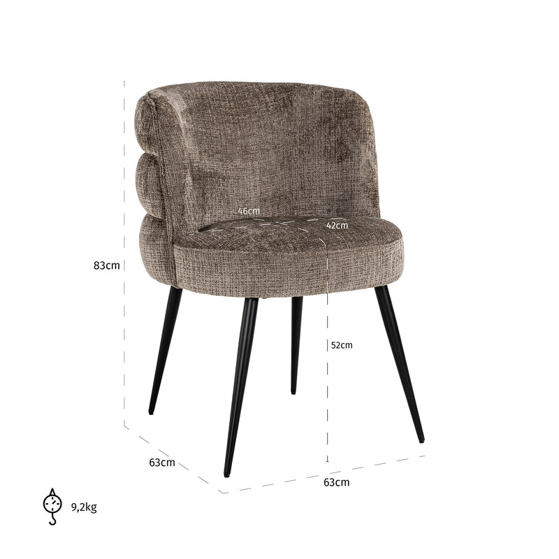 Esszimmerstuhl Stella niagara stone - Richmond Design