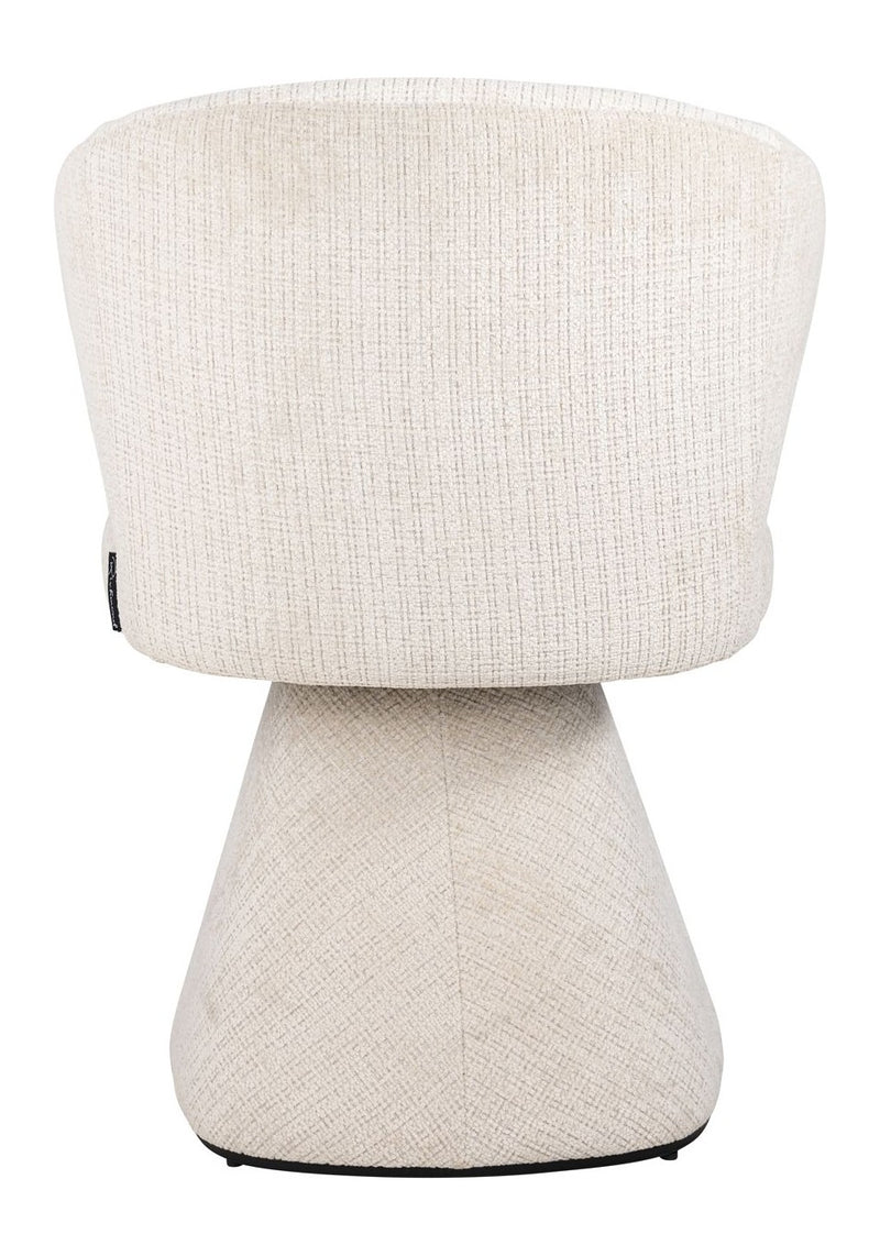 Esszimmerstuhl Gatsbi Niagara Beige, Metallgestell, Chenille