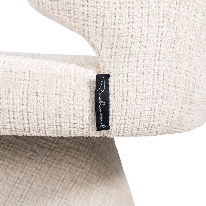 Esszimmerstuhl Gatsbi Niagara Beige, Metallgestell, Chenille